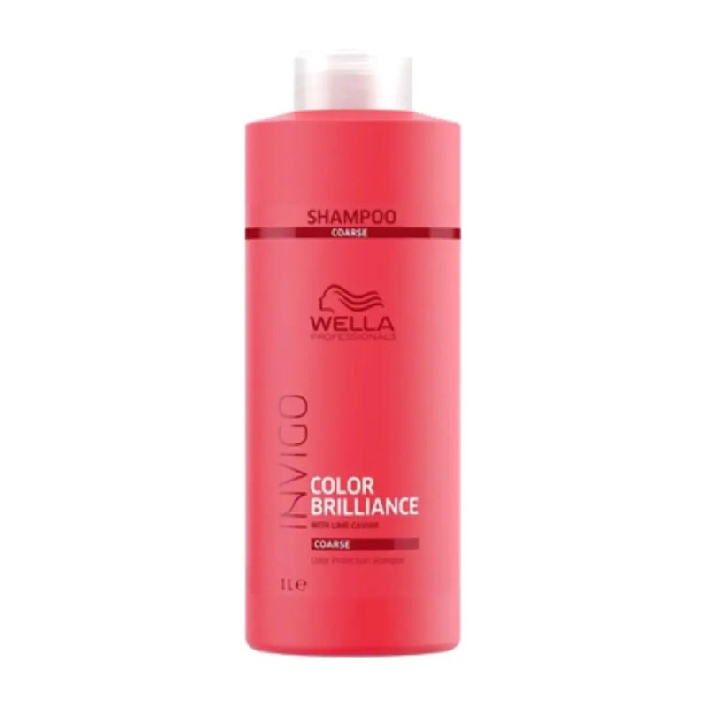 Wella Professionals Invigo Color Brilliance Color Protection Shampoo 1L for Coarse Hair