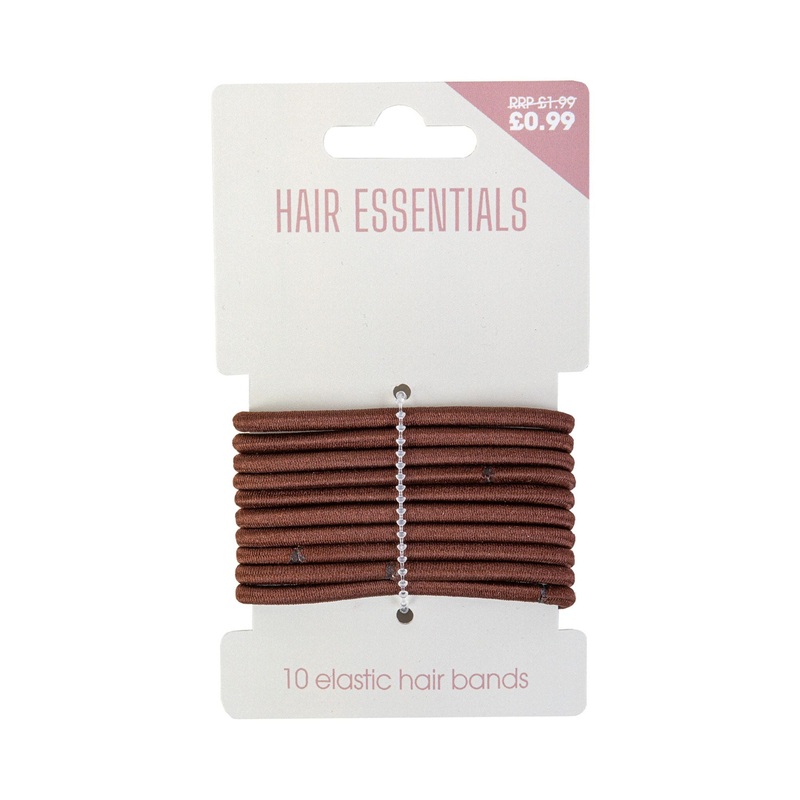 Beauty Outlet 10 Brown Elastics BEAU165