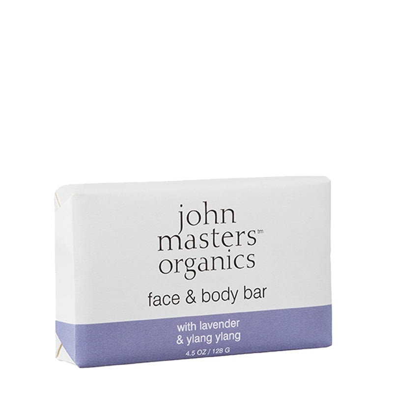 John Masters Organics Lavender & Ylang Ylang Face & Body Soap Bar 128g