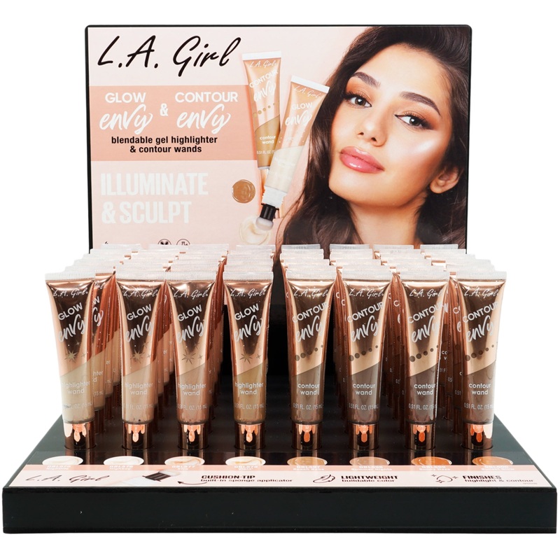 L.A. Girl Glow Envy & Contour Envy – Wholesale Display 48 Units (GPD524)