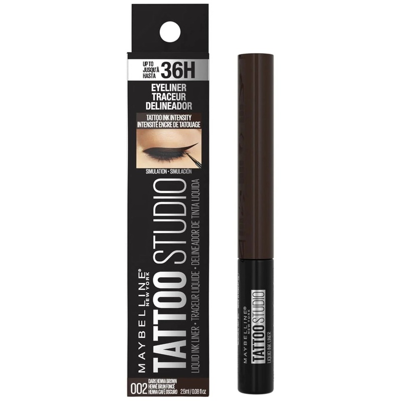 Maybelline Tattoo Studio Liquid Ink Eyeliner Dark Henna Brown – Wholesale 12 Units (K37587)