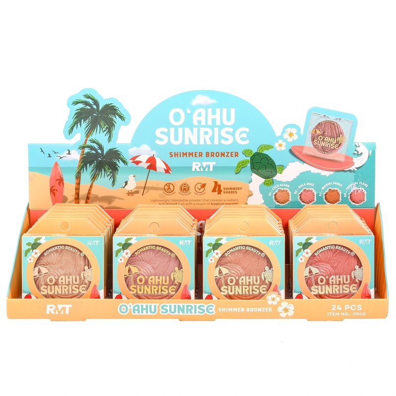Romantic Beauty Oahu Sunrise Shimmer Bronze – Wholesale Display 24 Units (0940)