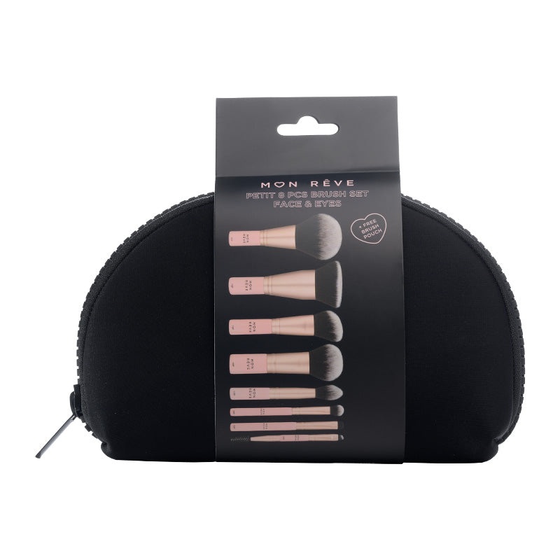 Mon Reve Les Petit Set 8Pcs Pouch Brush Face & Eyes