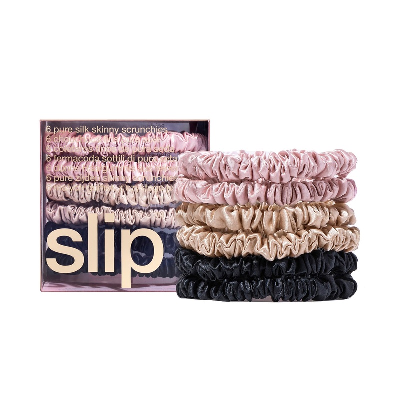 Pure Silk Skinny Scrunchies – Multi 1 Unit