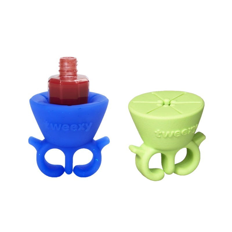 Tweexy Nail Polish Holder  Blue or Green – Plus Mystery Nail Polish Lime Green