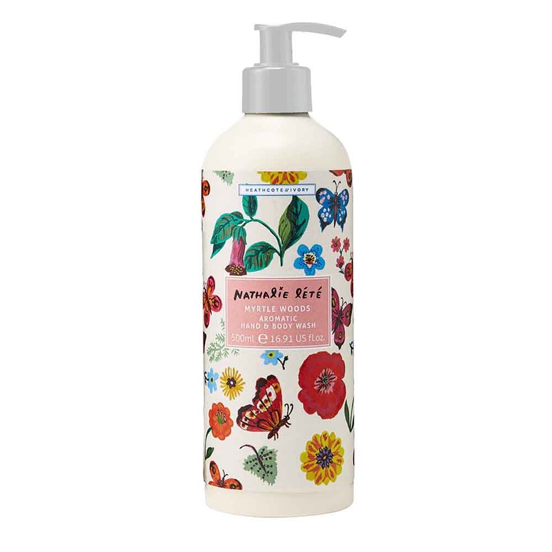 Heathcote & Ivory Nathalie Lete Myrtle Woods Aromatic Hand & Body Wash 500ml