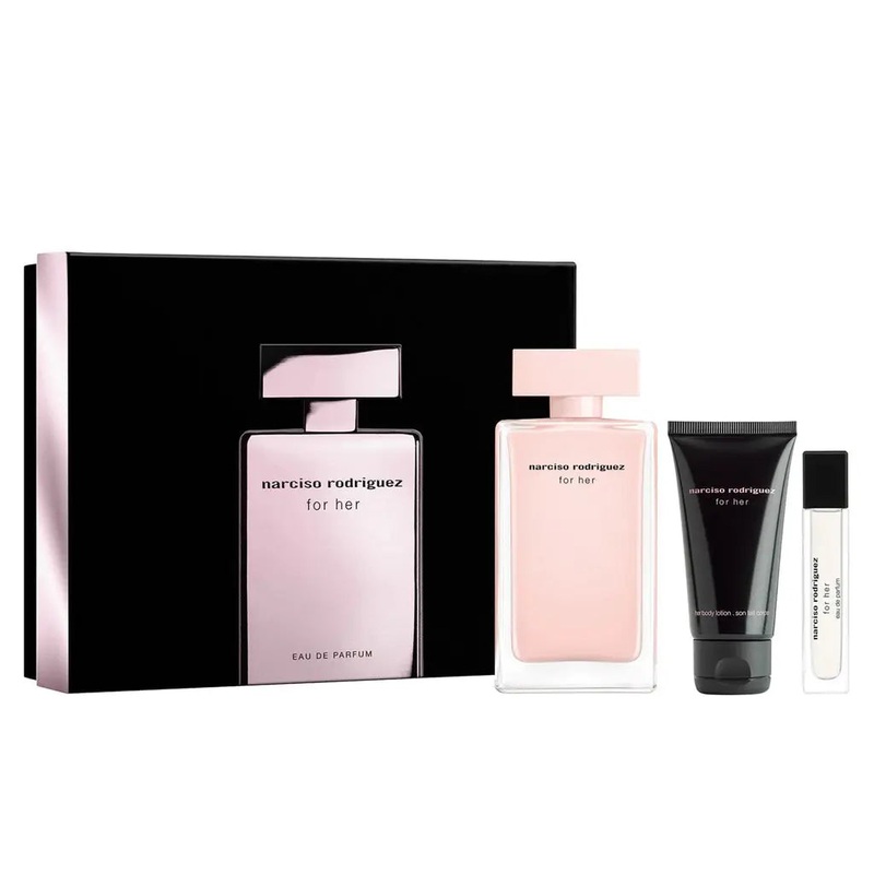 Narciso Rodriguez for Her Gift Set EDP 100ml + EDP 10ml + B/Lotion 50ml