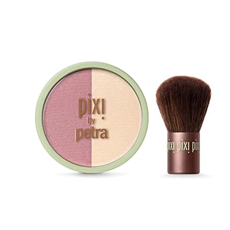 Pixi Beauty Blush Duo + Kabuki Rose Gold