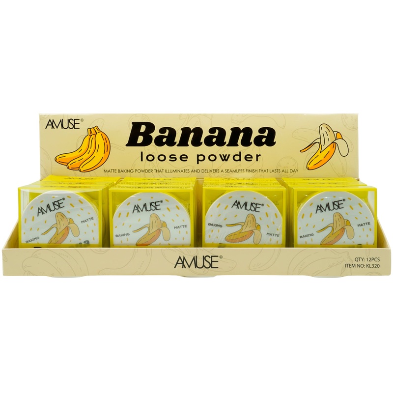 Amuse Banana Loose Powder – Wholesale Display 12 Units (KL320)