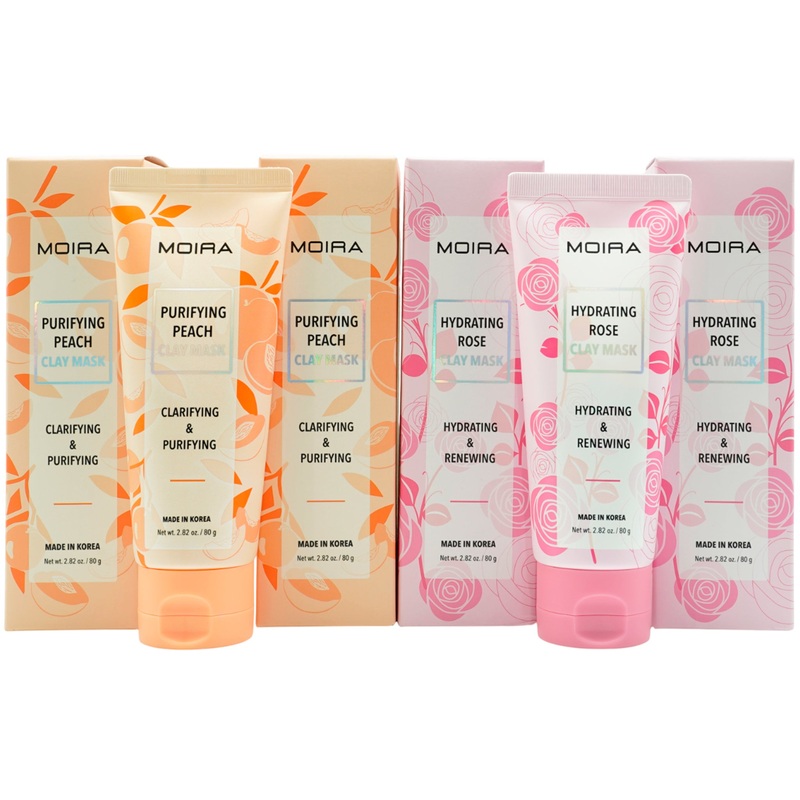 Moira Beauty Clay Mask Set Assorted – Wholesale 6 Units (CLM001-004)