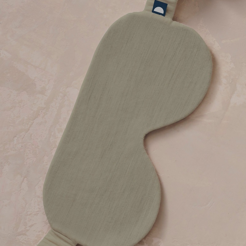 Merino Jersey Sleep Mask – Olive Grove