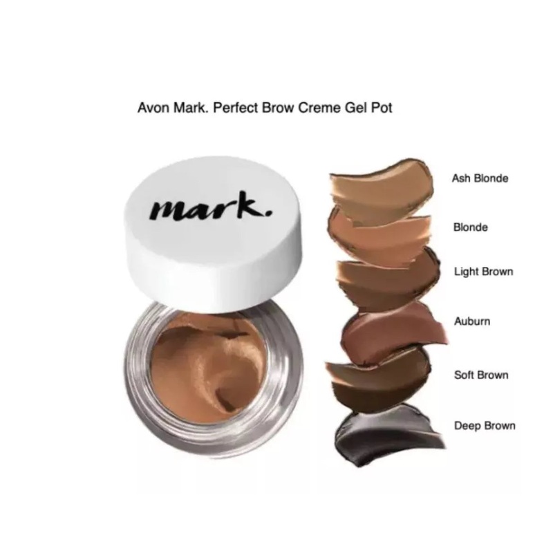 Avon Mark Perfect Brow Creme Pot Auburn