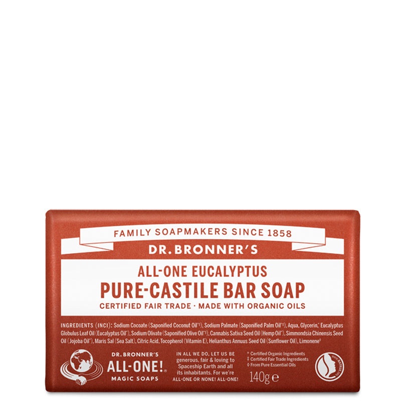 Dr Bronner’s Eucalyptus Pure Castile Soap Bar 140g