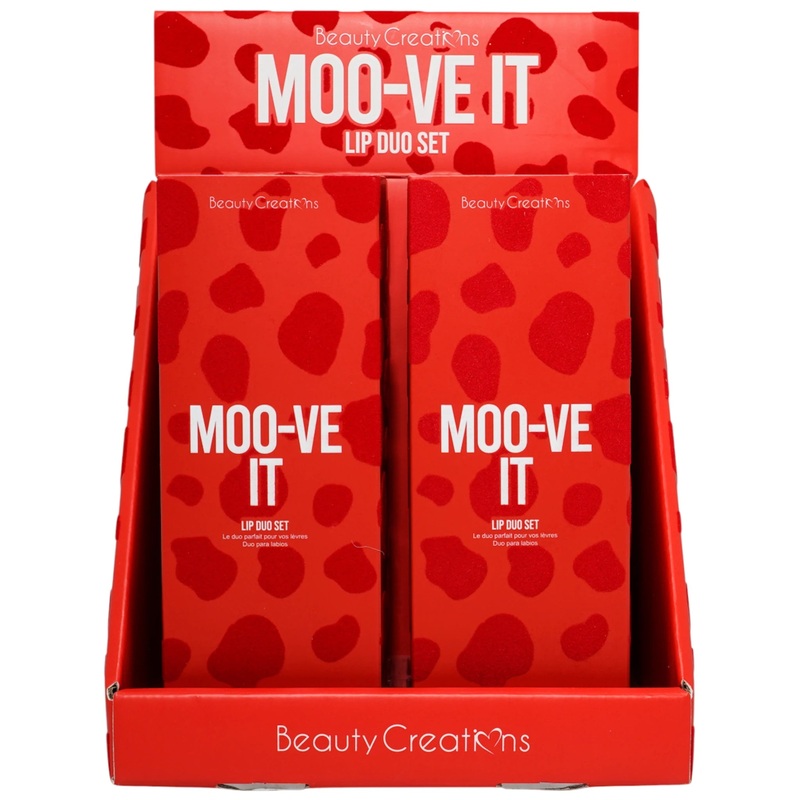 Beauty Creations Moo-Ve It Lip Duo – Wholesale 6 Sets (LD03)
