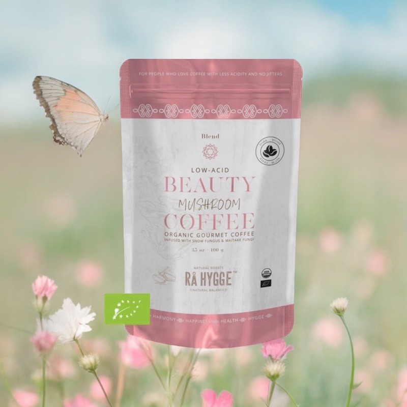 Beauty Mushroom Filter Coffee – Snow Fungus (Tremello) & Maitake  – 8oz 227 g Ra Hygge