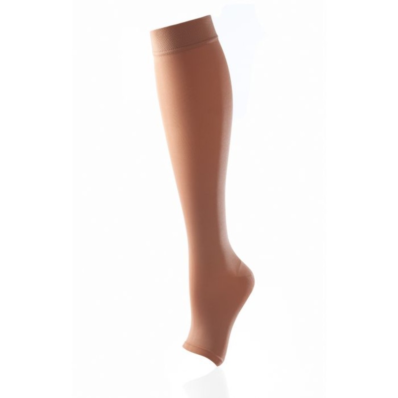 Below Knee Stockings Open Toe Stockings Class 1 Sand small Small Sand