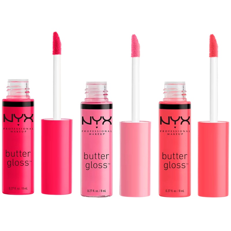 NYX Butter Gloss Lip Gloss Assorted – Wholesale 9 Units (NYXBULIASS)
