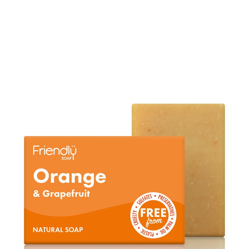 Friendly Soap Orange & Grapefruit Soap Bar 95g