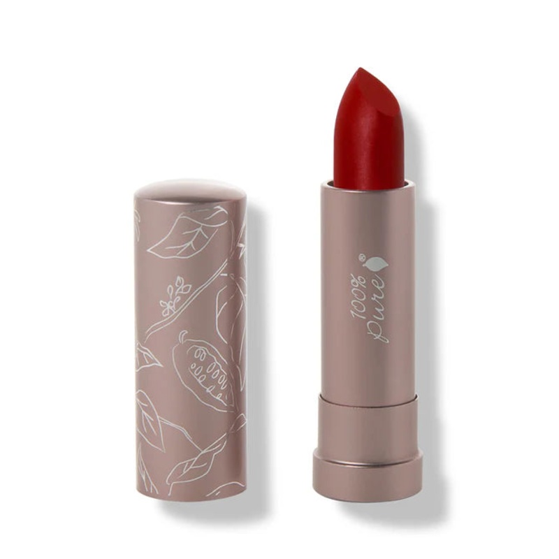 Blood Orange Fruit Pigmented Cocoa Butter Matte Lipstick – 100% Pure