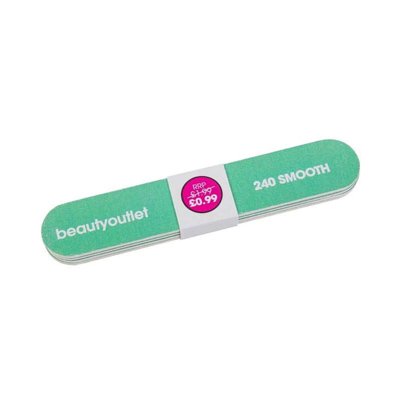 Beauty Outlet 4 Mini Nail Files 240 Green BEAU529