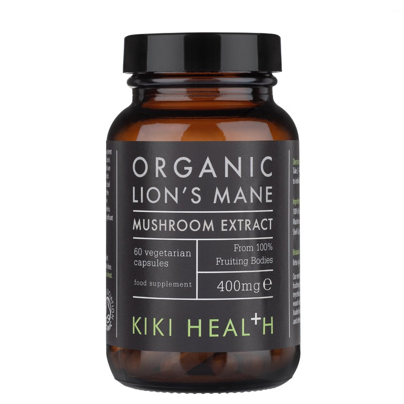 KIKI Health Organic Mushroom Extract Lion’s Mane Vegicaps Pack of 60