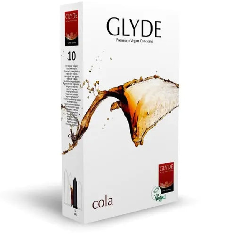 Glyde Ultra Cola Flavour Vegan Condoms 10 Pack (5% VAT)