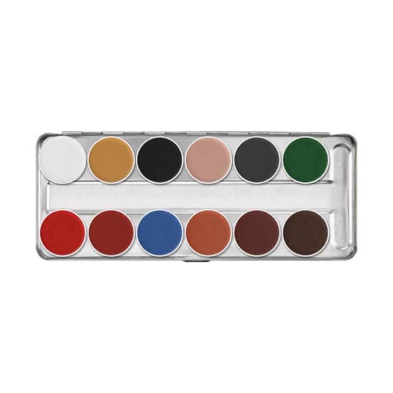 Kryolan Aquacolor Palette 12 Colors FP