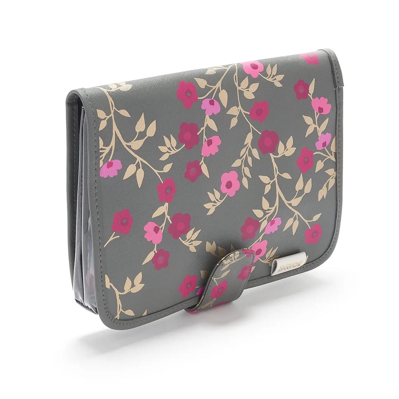 Victoria Green ‘Kate’  Hanging Beauty Bag in Blossom Charcoal