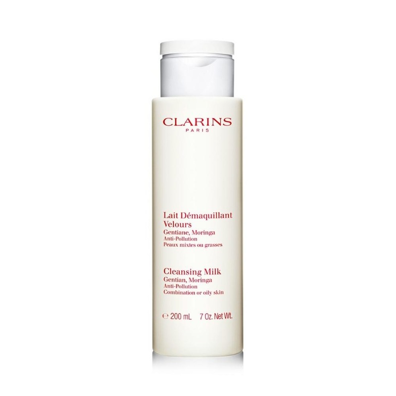 CLEARANCE – Clarins Cleansing Milk With Gentian, Moringa (Combination Or Oily Skin) 200ml
