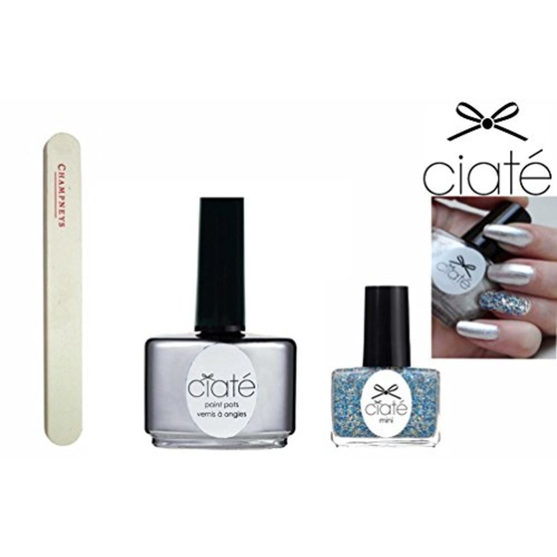 Champneys & Paint Pot Set, Fit For a Queen & Tweed Glitter Varnish