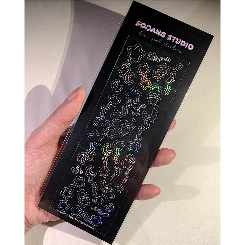 SOOANG STUDIO Moon & Star Chains Sticker Sheet