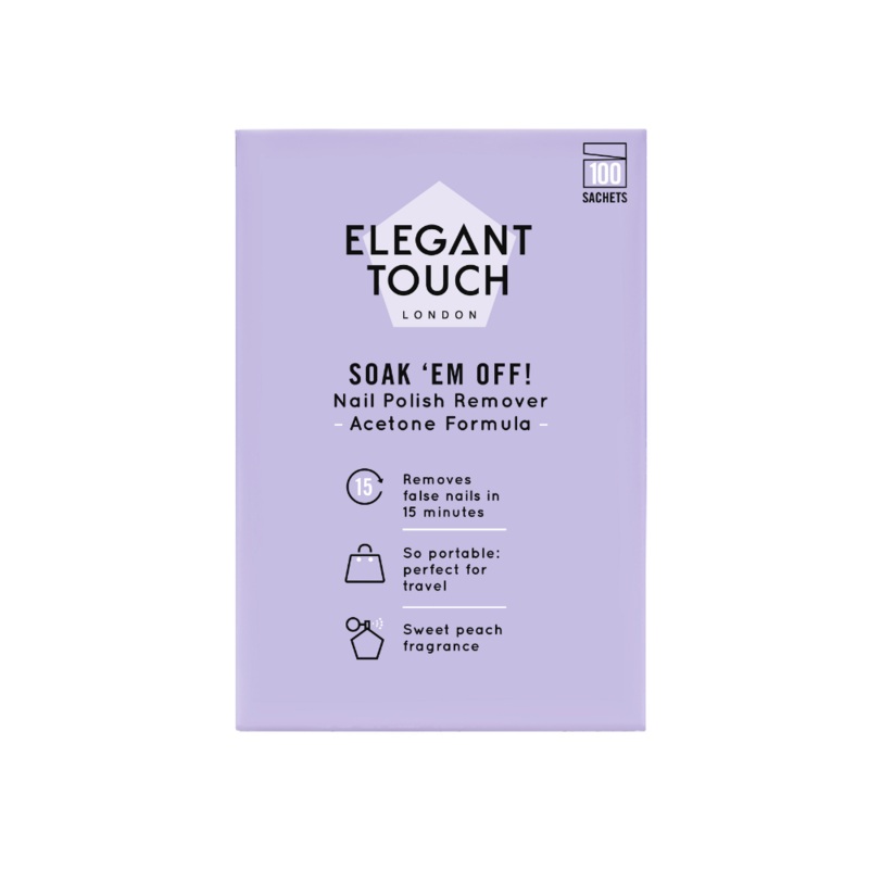 Soak ‘Em Off Acetone 100 Sachets