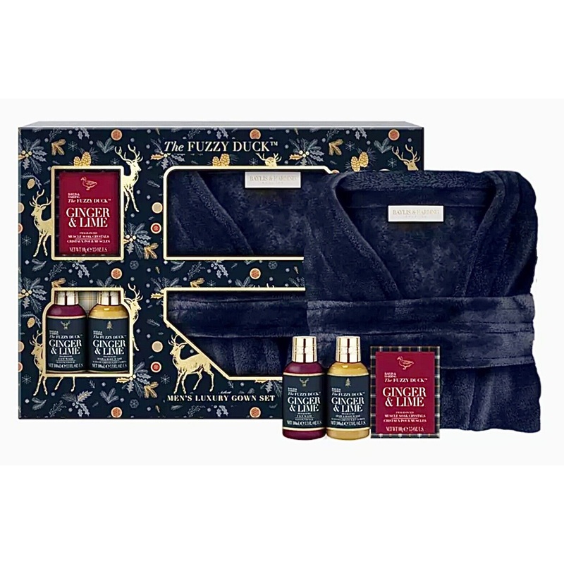 Baylis & Harding The Fuzzy Duck Men’s Ginger & Lime Luxury Dressing Gown Gift Set