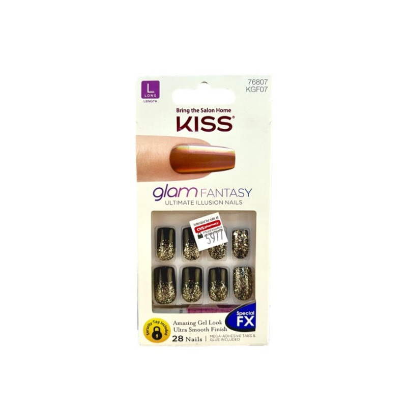 Kiss Glam Fantasy Nails 76807 Gold Glitter