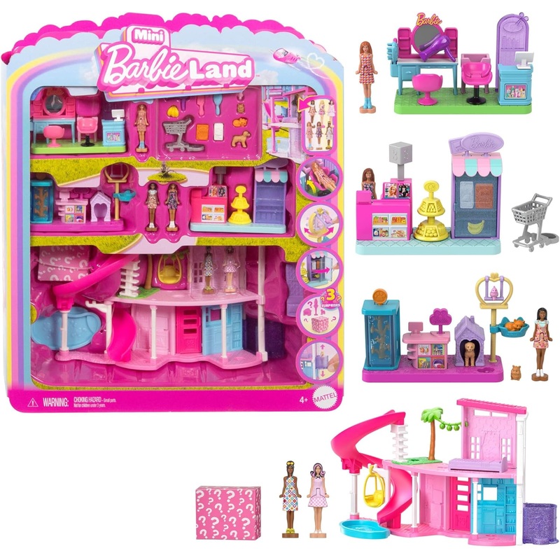 Barbie Mini Barbie Land DreamHouse & 3 Playsets