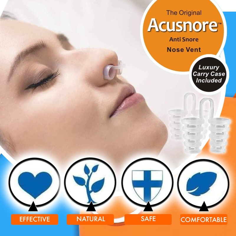 Acusnore Air Flow Nose Vents – Stop Snoring & Breathe Better | Free UK Delivery X-Small