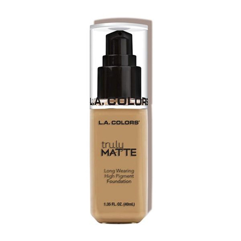 L.A. Colors Truly Matte Foundation – Medium Beige – Wholesale Pack 12 Units (CLM355)