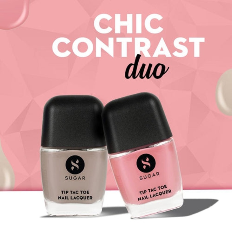 Tip Tac Toe Nail Lacquer – Chic Contrast Duo