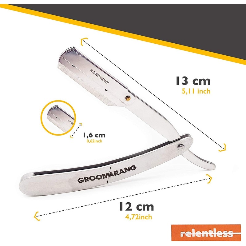 Groomarang Cut Throat Razor Relentless Pro  Precision Shaving with Free UK Delivery