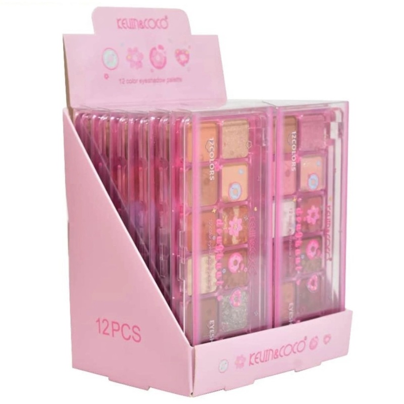 Kevin & Coco 12 Colors Eyeshadow Palette – Wholesale Display 12 Units (KC247707)
