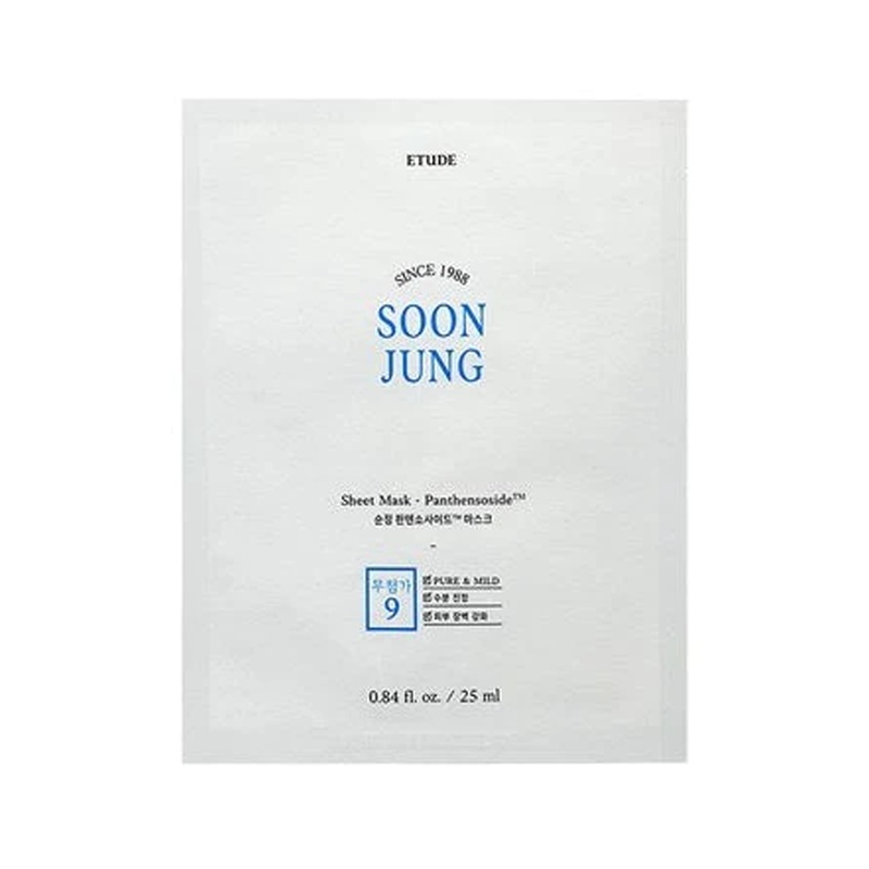 ETUDE Soonjung Sheet Mask – Panthensoside 25ml*10ea 25ml*10ea