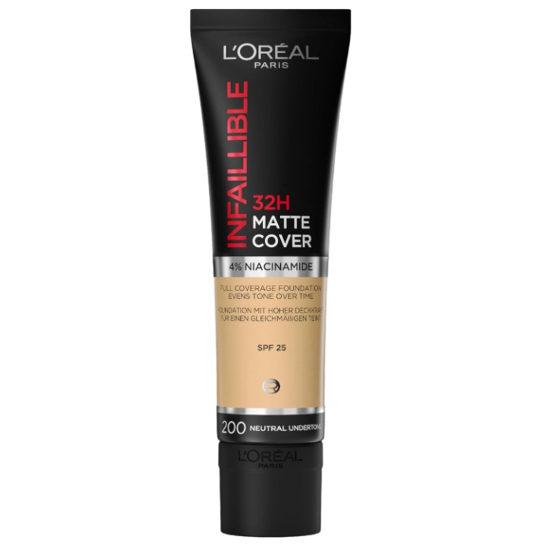 L’Oreal Infallible 32HR Matte Cover Foundation 200 Neutral Undertone