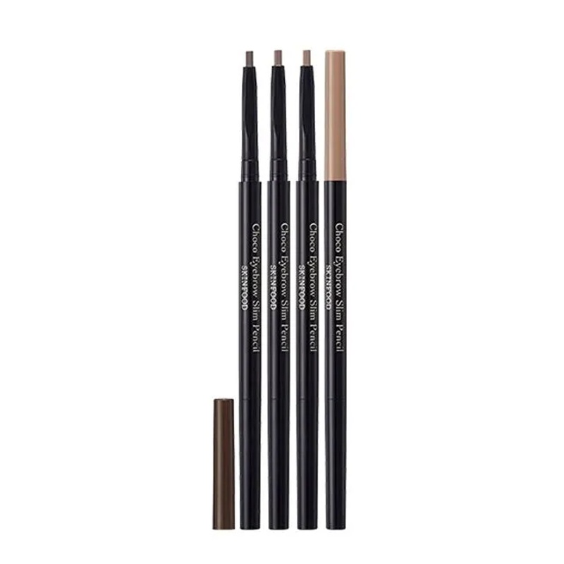 SKINFOOD Choco Eyebrow Slim Pencil 4g – 4 Colors #01 Dark Brown