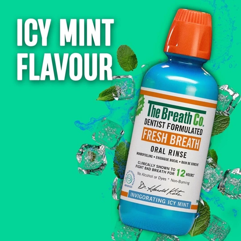 The Breath Co. Alcohol Free Mouthwash 500ml- Icy Mint