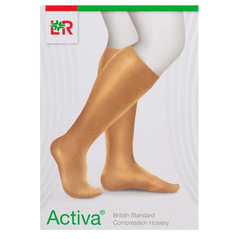 Below Knee Stockings Class 2 Sand Medium 1 pair Medium Sand