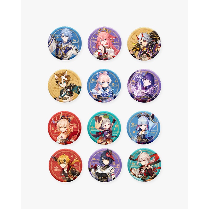 Genshin Impact Inazuma Character Badge Arataki Itto