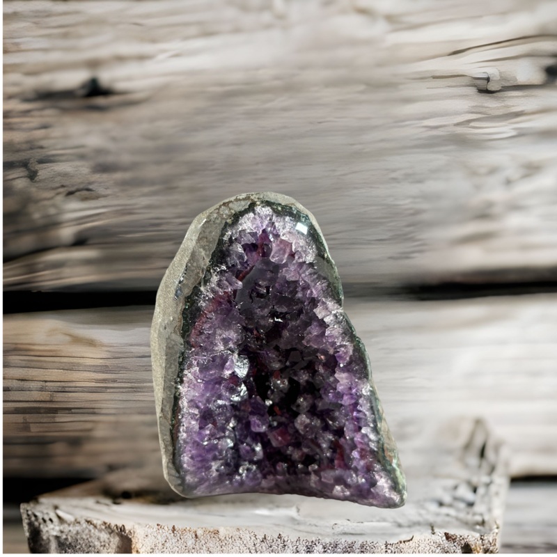 Polished Amethyst Geode 601-750g