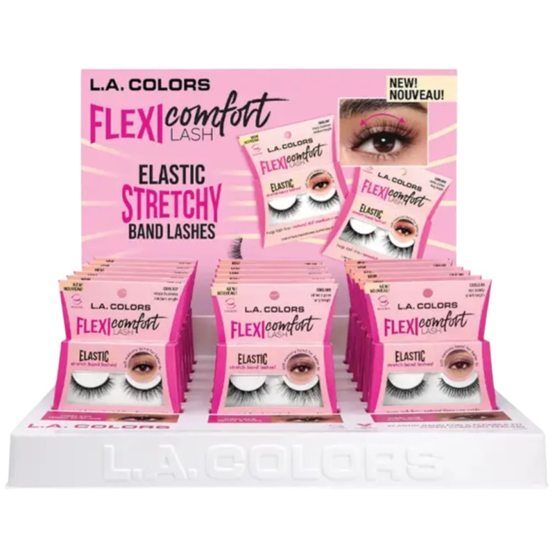 L.A. Colors Flexi Comfort Lash – Wholesale Display 18 Units (CLAC534)