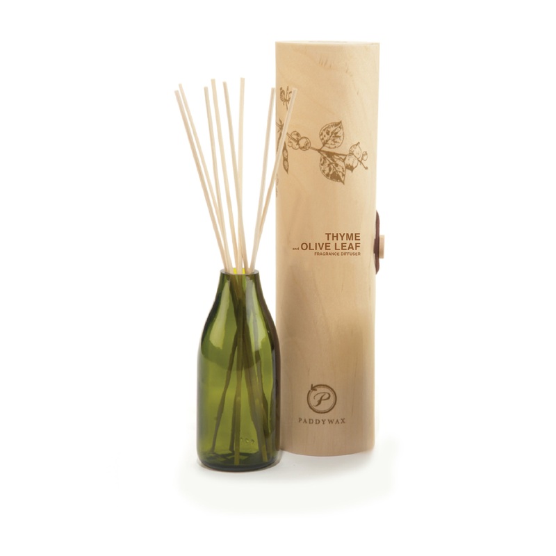 Paddy Wax Eco Green Recycled Glass Diffuser (118ml) – Thyme & Olive Leaf