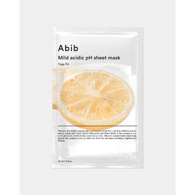 Abib Mild Acidic pH Sheet Mask #Yuja Fit